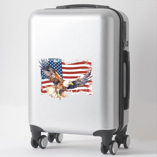 Sticker aigle américain (Sur valise)