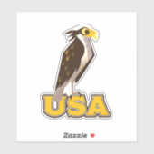 Sticker Aigle Américain Bold (Feuille)