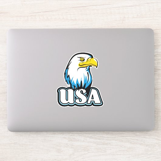 Sticker Aigle américain (édition bleue limitée) (Ordinateur)
