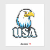 Sticker Aigle américain (édition bleue limitée) (Feuille)