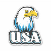 Sticker Aigle américain (édition bleue limitée) (Devant)