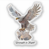 Sticker "Aigle cristal radiant" (Devant)