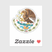 Sticker Aigle du drapeau mexicain (Feuille)