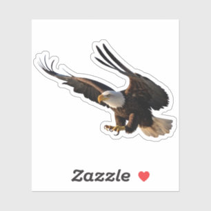 Sticker Aigle en marche vers le bas