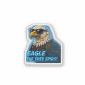 Sticker Aigle Esprit Libre – Anima Esprit Sauvage Audacieu (Devant)