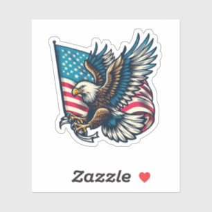 Sticker Aigle patriotique des États-Unis
