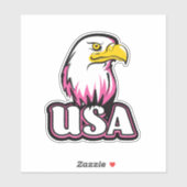 Sticker Aigle royal des États-Unis (Feuille)