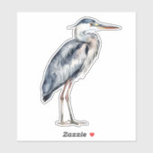 Sticker Aigrette bleue côtière (Feuille)