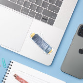 Sticker Aiguille et fil (Ordinateur portable avec iPhone)