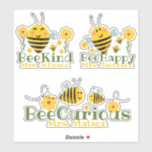 Sticker Aiguilles Jaune Vert Aiguille Mignonne Dit De L'En (Feuille)