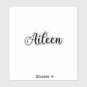 Sticker Aileen Name - Calligraphie manuscrite (Feuille)