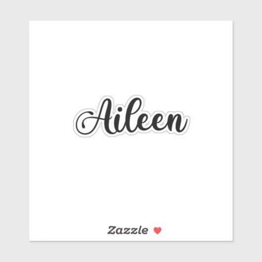 Sticker Aileen Name - Calligraphie manuscrite (Feuille)