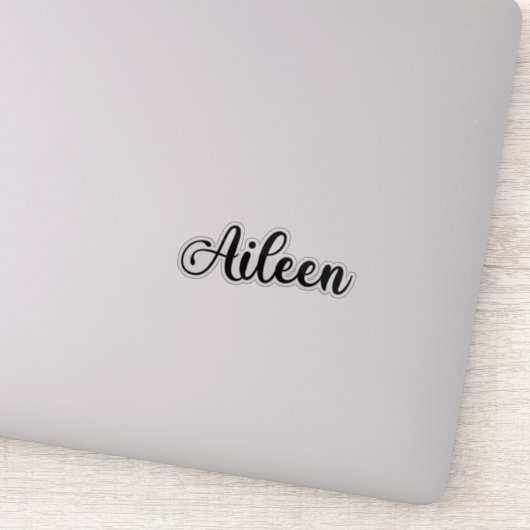 Sticker Aileen Name - Calligraphie manuscrite (Détail)