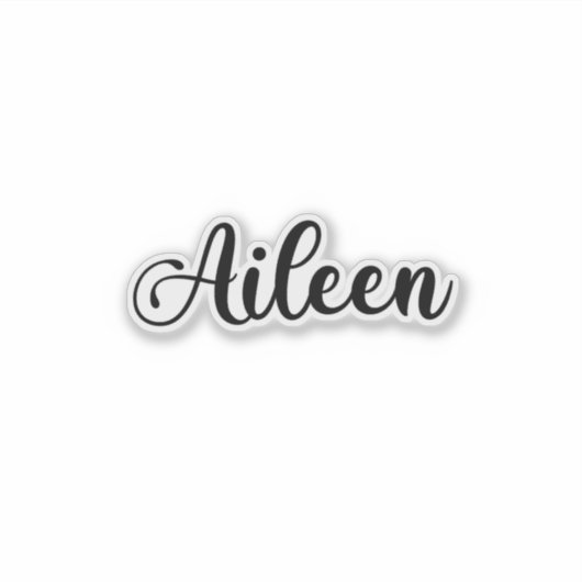 Sticker Aileen Name - Calligraphie manuscrite (Devant)