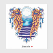 Sticker ailes d'anges pour la Fête des pères (Feuille)