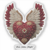 Sticker "Ailes de cœur divines" (Devant)