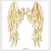 Sticker Ailes dorées (Feuille)