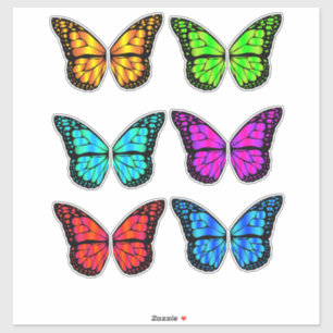Sticker ailes papillon de la fée de dessin animé