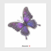 Sticker Ailes rides : Papillon pourpre (Feuille)