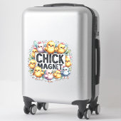 Sticker Aimant de poussette - Bébé mignon poussins (Sur valise)