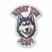Sticker Aimant d'empreinte de patte What The Fluff (Devant)