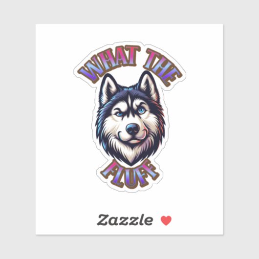 Sticker Aimant d'empreinte de patte What The Fluff (Feuille)