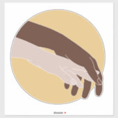 Sticker Aimer dans la diversité (Feuille)