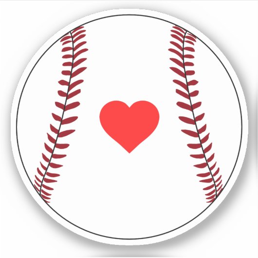 Sticker Aimer le baseball (Devant)