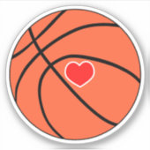 Sticker Aimer le basket-ball (Devant)