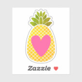 Sticker Aimer les ananas (Feuille)