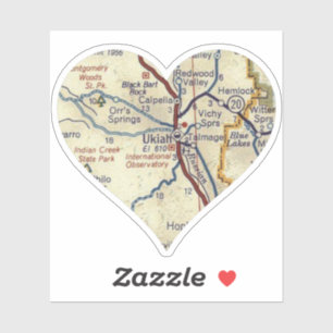 Sticker Aimer Ukiah Californie