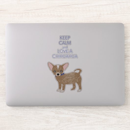 Sticker Aimer un Chihuahua (Ordinateur)