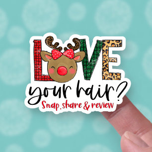 Sticker Aimer vos cheveux Snap Partager Laisser passer en 