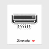 Sticker Air conditionné Ac (Feuille)