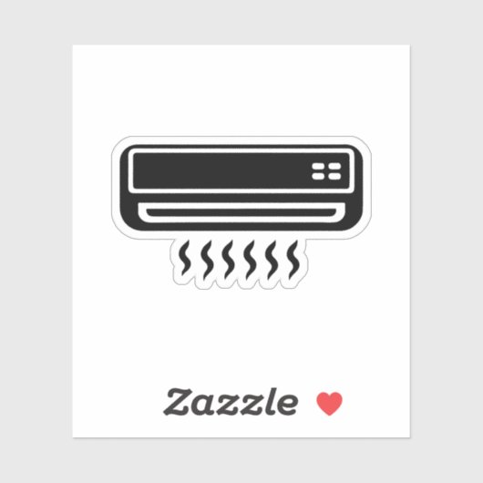 Sticker Air conditionné Ac (Feuille)