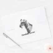 Sticker Airedale Terrier Charcoal (Enveloppe)