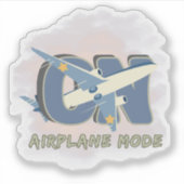 Sticker Airplane Mode ON– Funny Travel & Do Not Disturb (Devant)