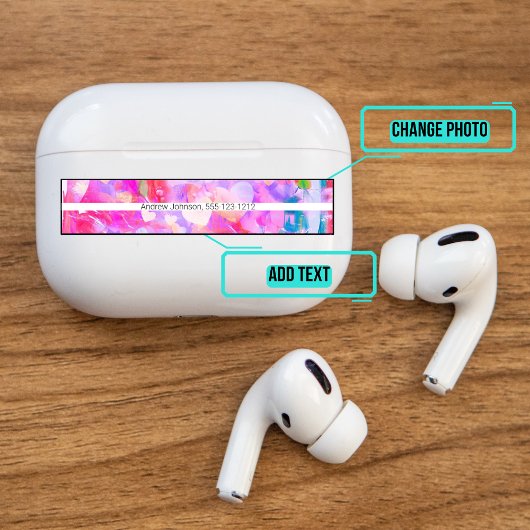 Sticker Airpods Pro Coque - Coeurs roses