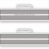 Sticker Airpods Pro Coque - Peau décorative - Acier (Devant)