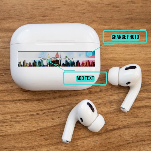 Sticker Airpods Pro Coque peau décorative - Cityscape