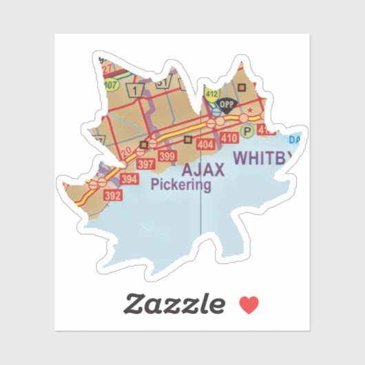 Sticker Ajax ON Carte Peinte (Feuille)