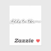 Sticker Ajoute À TBR (Feuille)