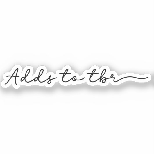 Sticker Ajoute À TBR (Recto)