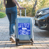 Sticker Ajouter n'importe quel nom, nom collage En bleu &  (Valise Insitu)