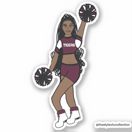 Sticker Ajouter Team Cheer Berry /White/ Black (Devant)