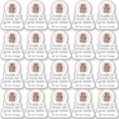 Sticker Ajouter un logo Merci pour votre commande Petite e (Devant)