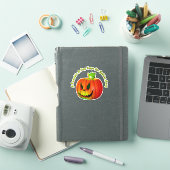 Sticker Ajouter Un Nom Texte, Citrouille Un Jour Garde Gob (Couverture iPad)