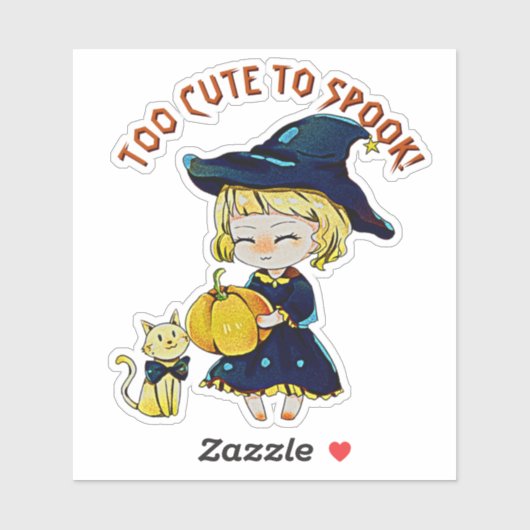Sticker Ajouter Un Nom Texte, Trop Mignonne Pour Parler, S (Feuille)
