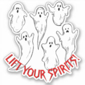 Sticker Ajouter Un Texte De Nom, Lever Vos Esprits, Phrase (Devant)