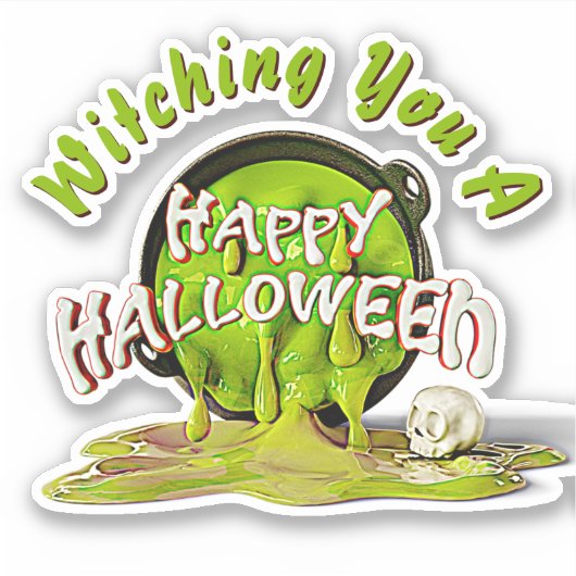 Sticker Ajouter Un Texte De Nom, Vous Sortir D'Un Hallowee (Devant)